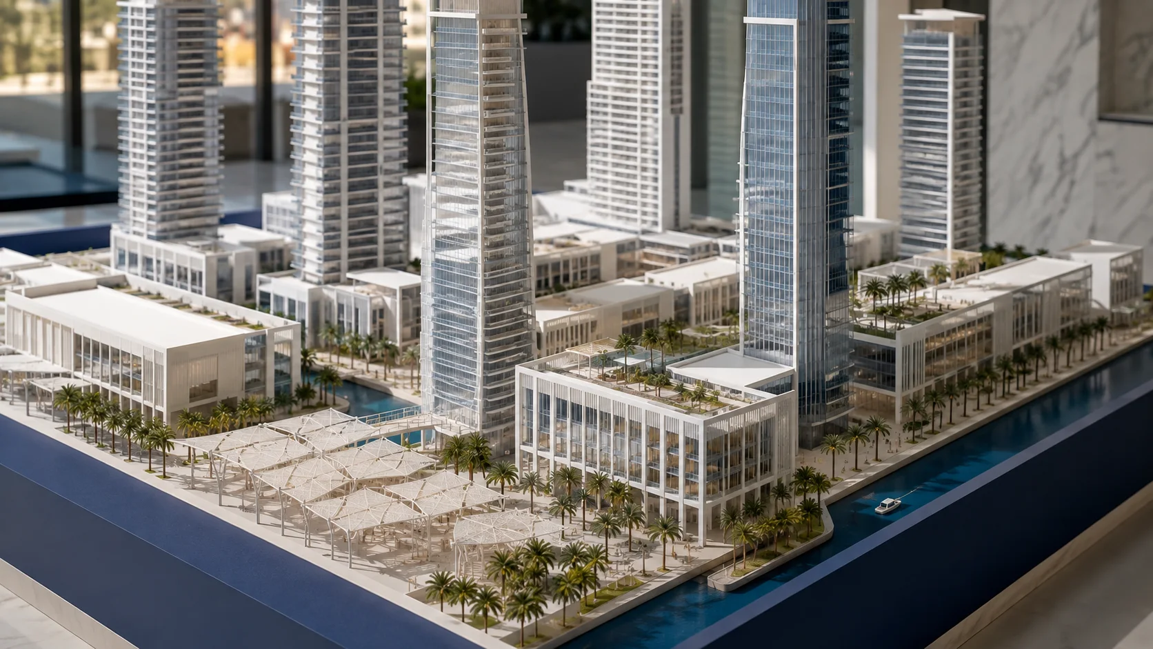 Illustrative UAE urban model, not an ACE office photograph